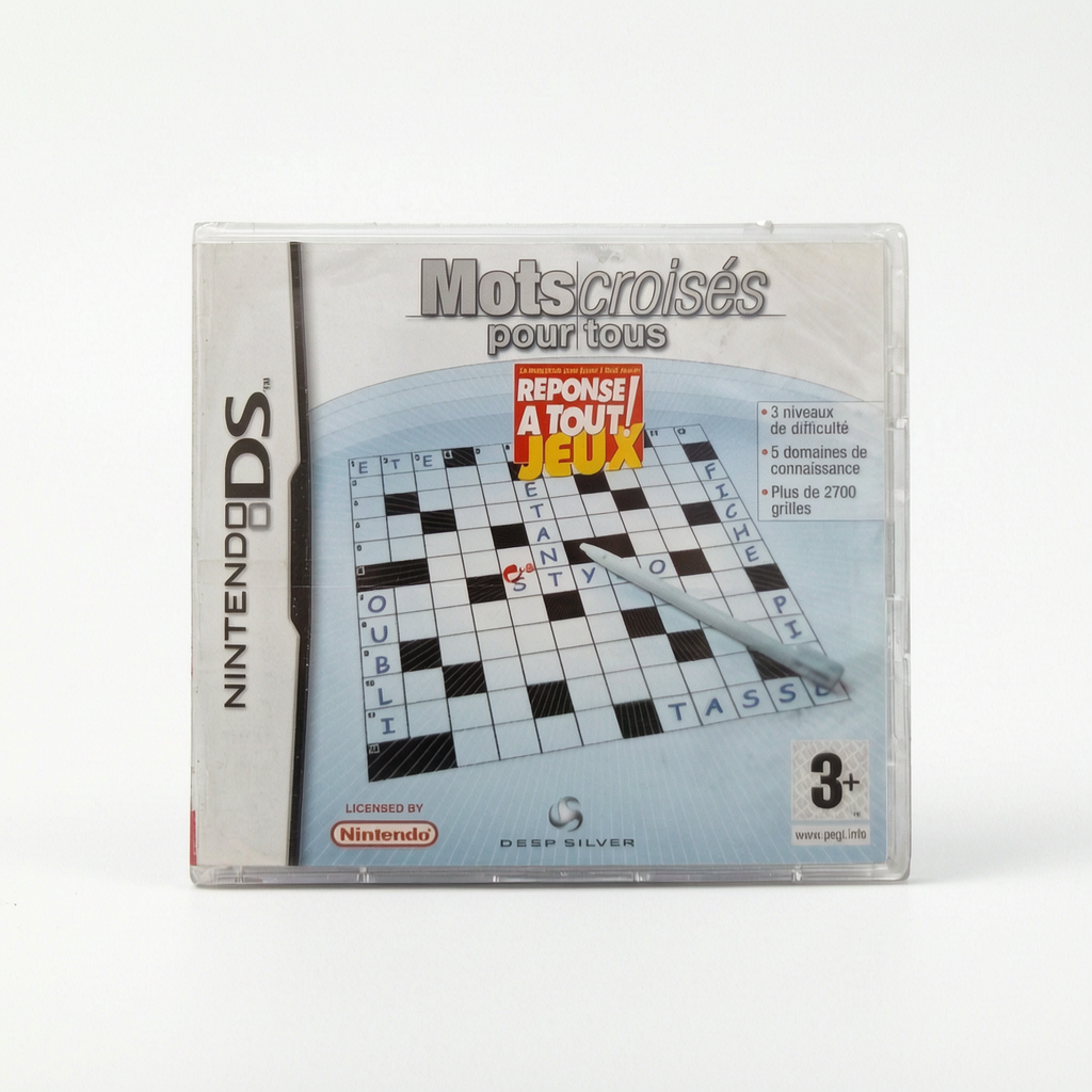 Mots Croisés Pour Tous Réponse À Tout Jeux Nintendo DS Neuf Sous Blister (FR)