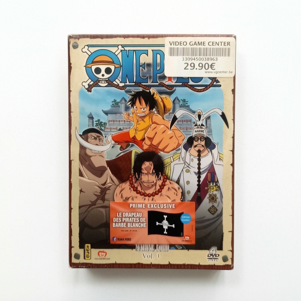 One Piece Vol 1 Marine Ford DVD Collector's Neuf Drapeau Offert