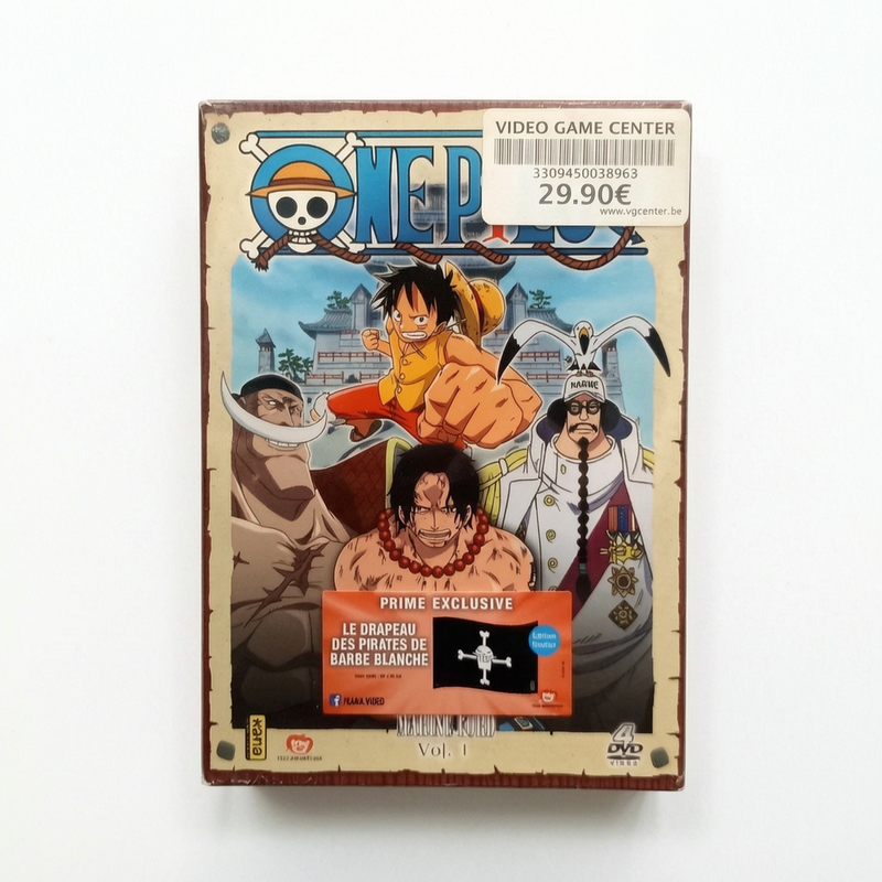 One Piece Vol 1 Marine Ford DVD Collector's Neuf Drapeau Offert