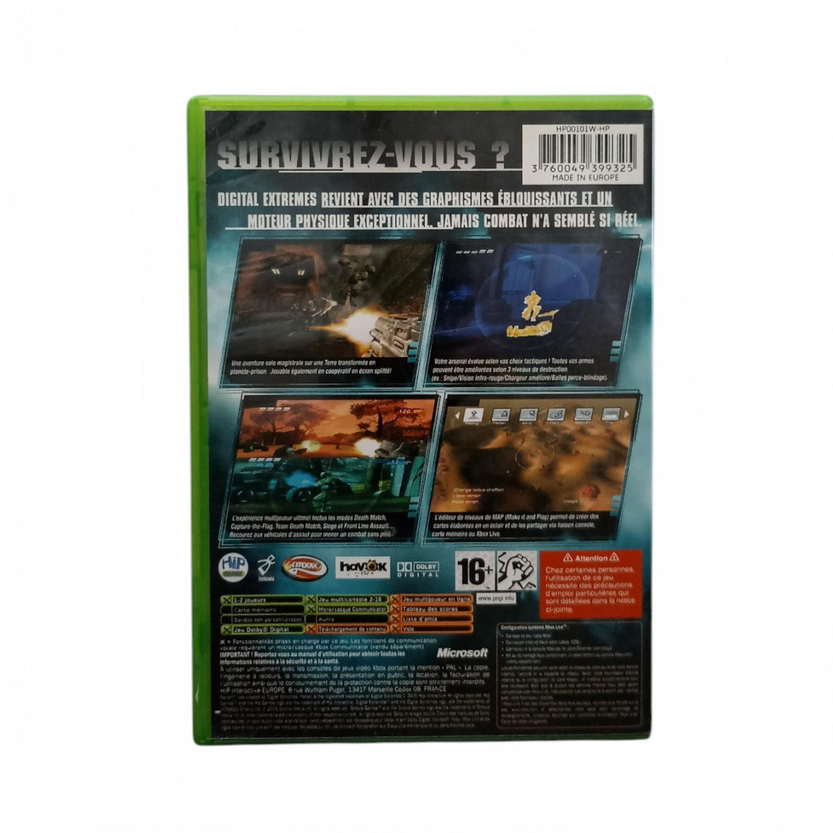 Pariah Xbox FR Complet