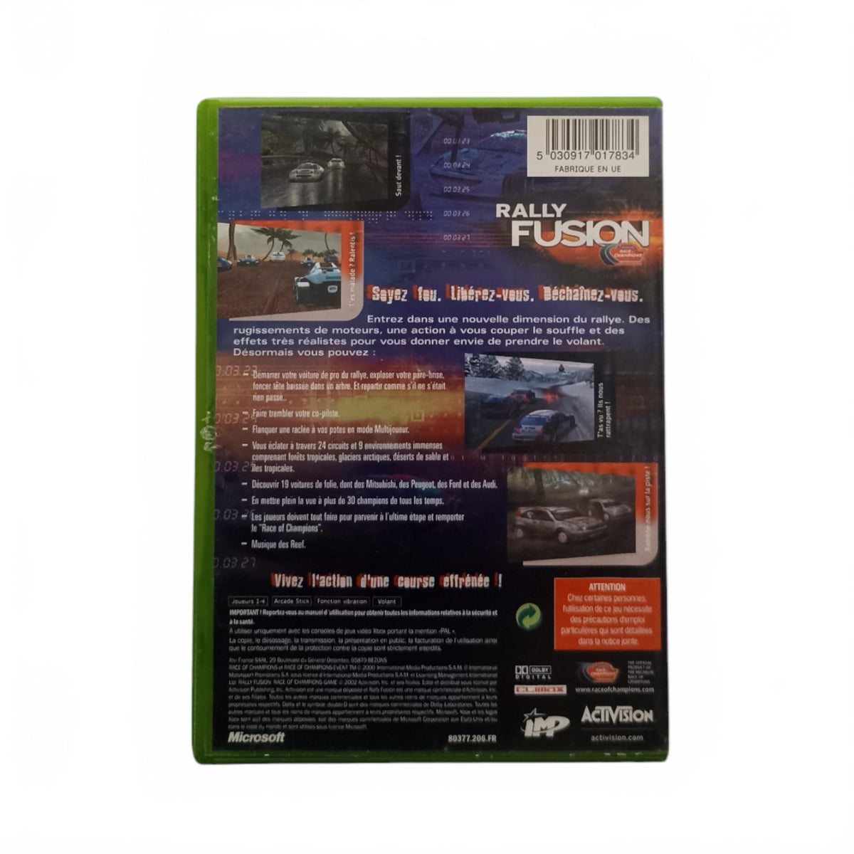 Rally Fusion Xbox FR Complet