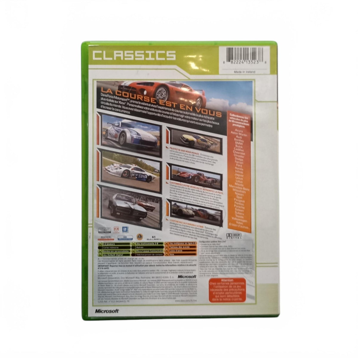 Forza Motorsport Classics Xbox Complet FR