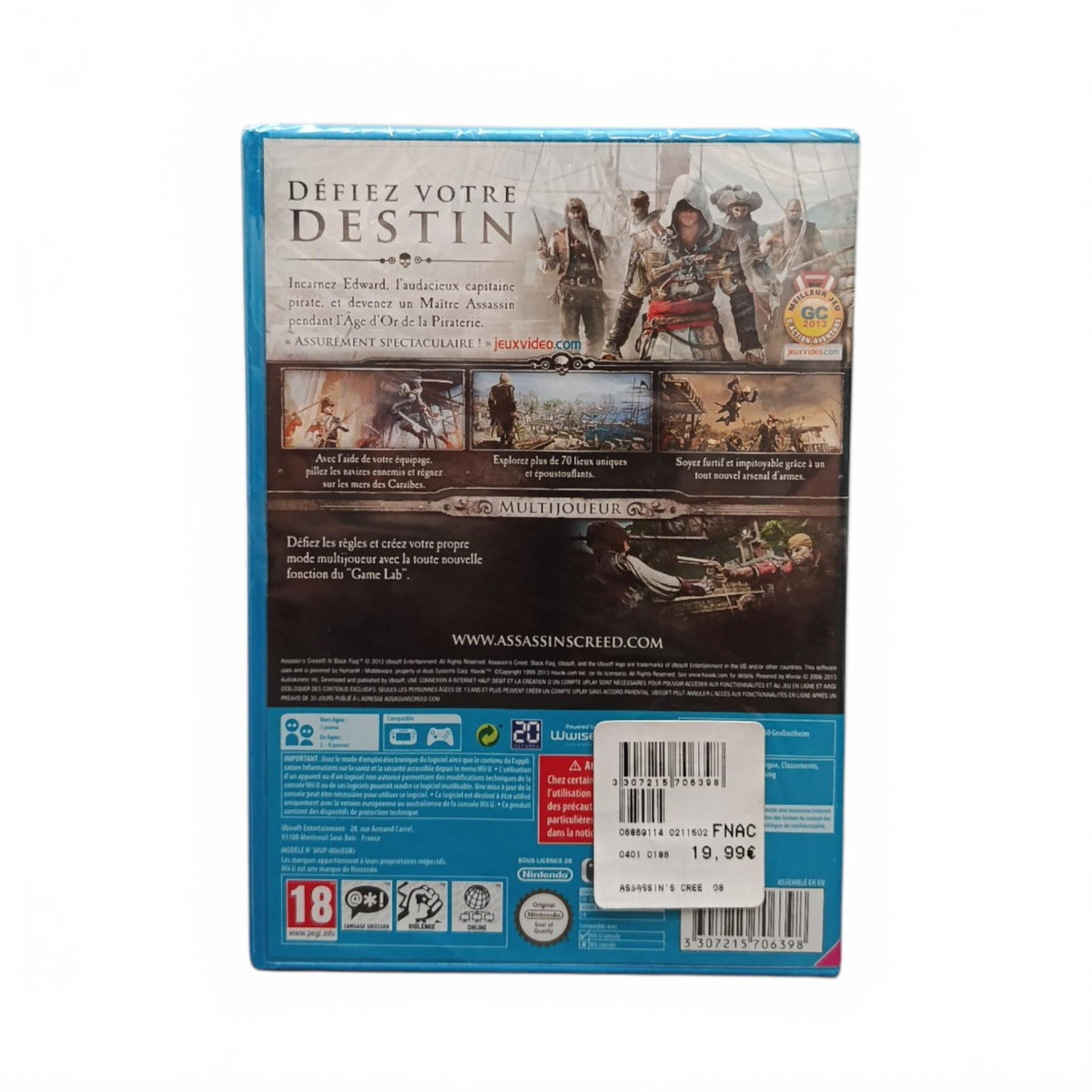 Assassin's Creed IV Black Flags Wii U Neuf Version FRA