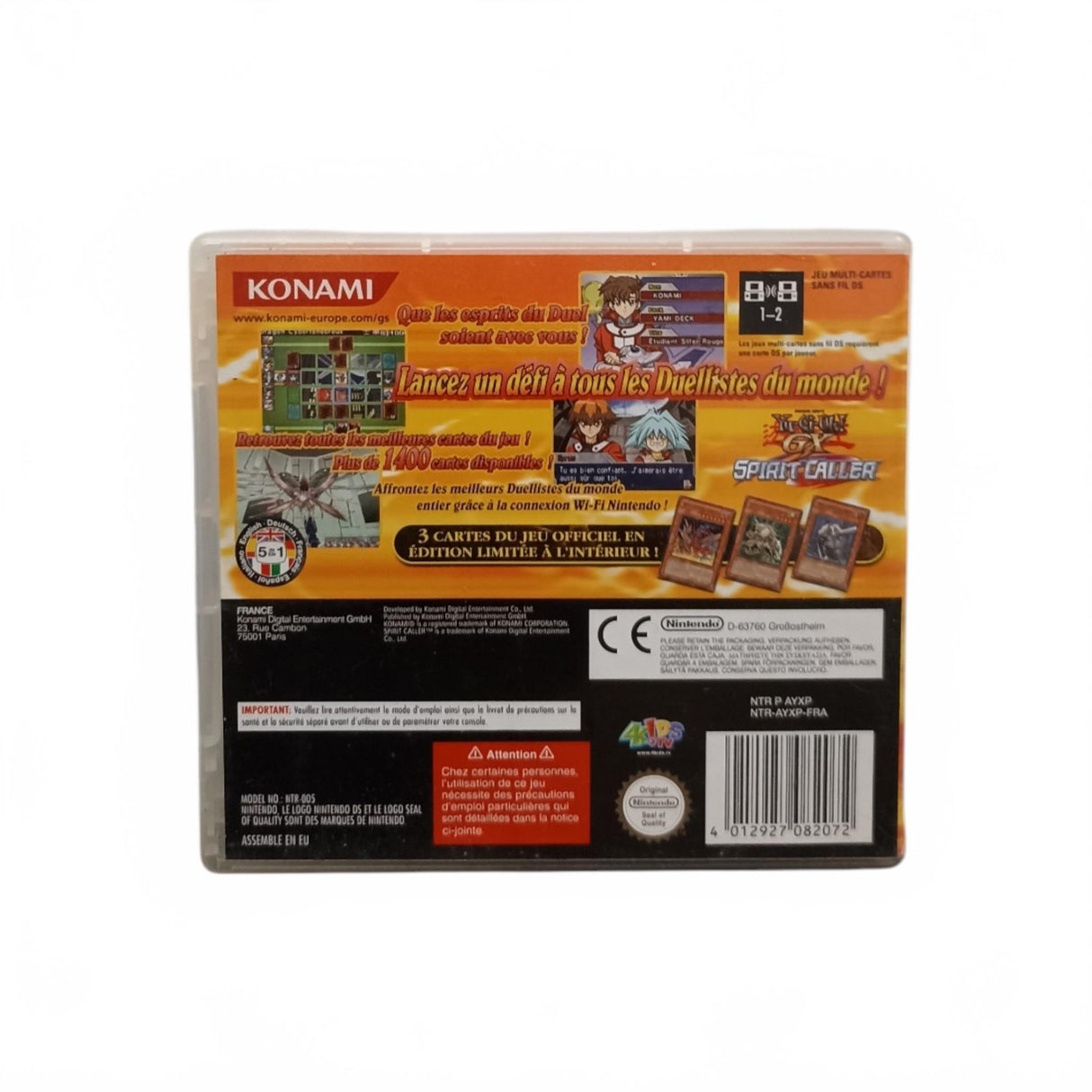 Yu-Gi-Oh! GX Spirit Caller Nintendo DS FR Complet