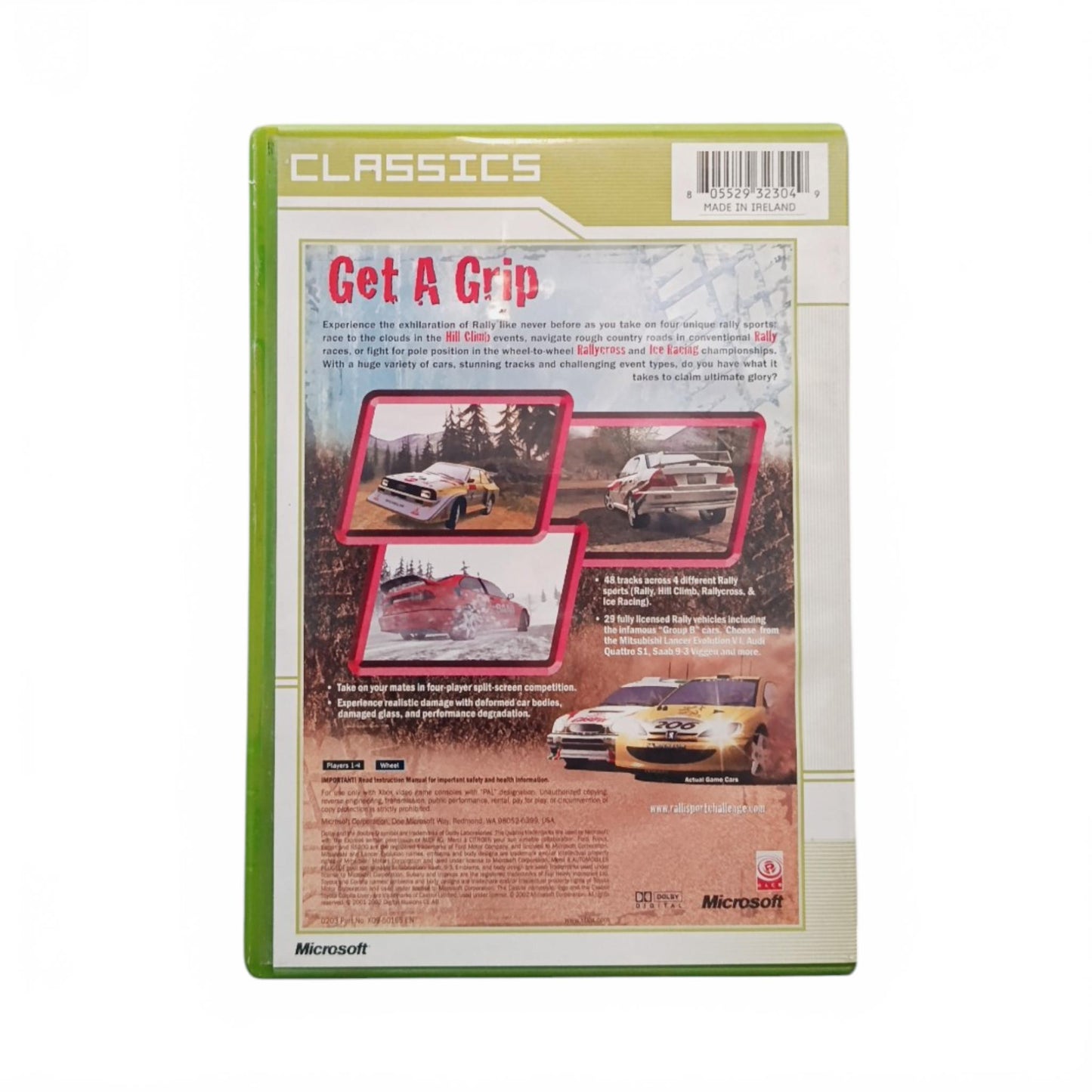 Ralli Sport Challenge Xbox Classics Complet UK Jouable n Français