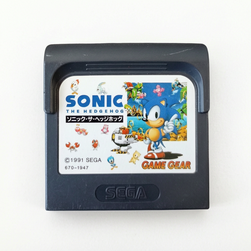 Sonic The Hedgehog Sega Game Gear Version JAP