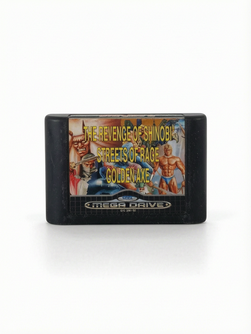 Mega Games 2 (Shinobi/Golden Axe/ Street of rage) Megadrive en loose Version FRA