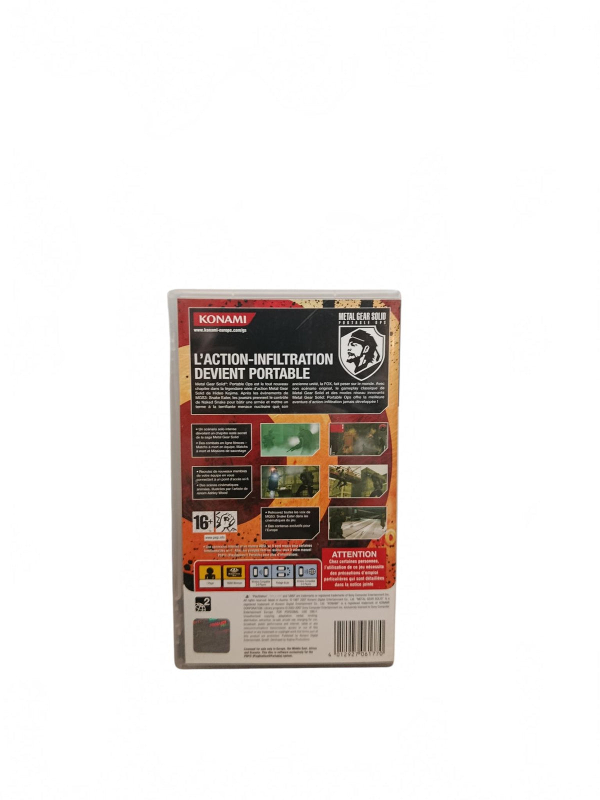 Metal Gear Solid Portable OPS Playstation Portable (PSP) Complet FRA