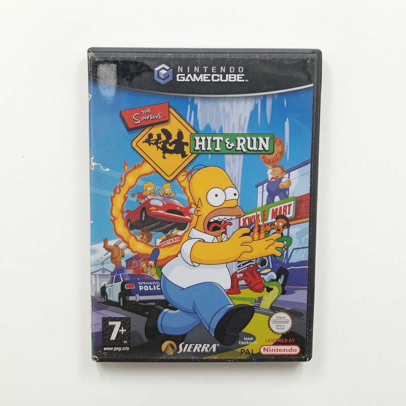 Simpson Hit Run Nintendo GameCube Version Uk Jouable en français