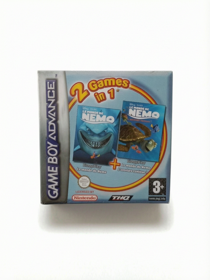 deux jeux Nemo Game Boy Advance (GBA) en boite complet Version FRA (reblister)