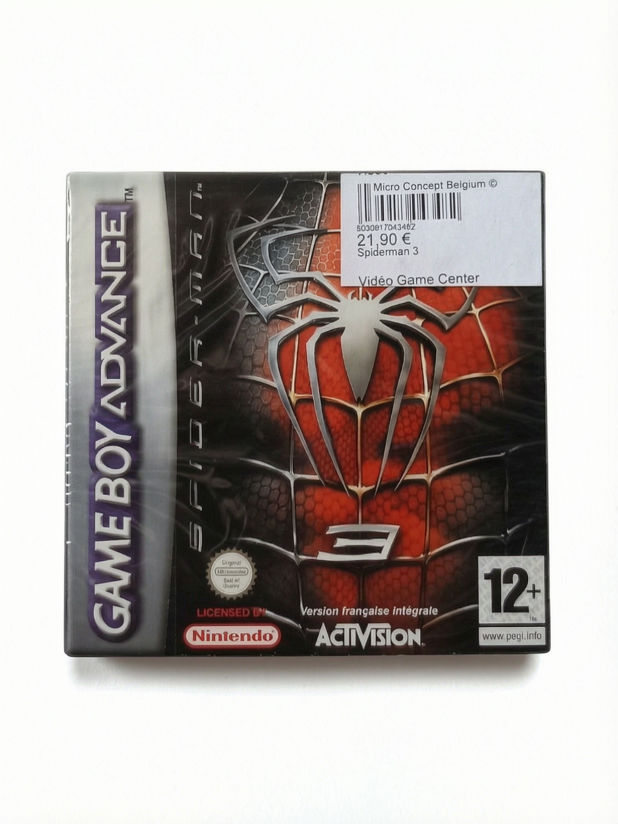Spider-man 3 Game Boy Advance (GBA) en boite complet Version FRA Authentique Neuf