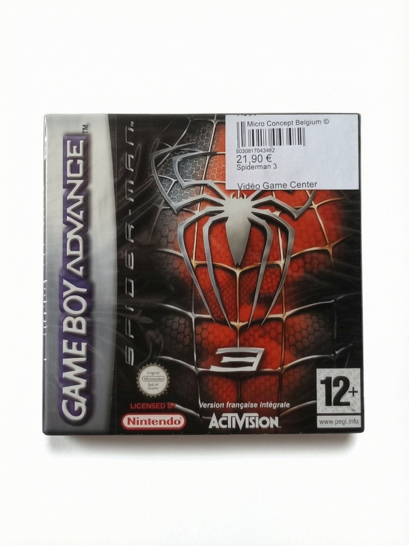 Spider-man 3 Game Boy Advance (GBA) en boite complet Version FRA Authentique Neuf