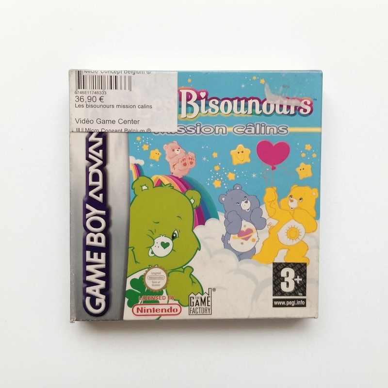 Les Bisounours Mission Calins Game Boy Advance (GBA) en boite complet Version FRA