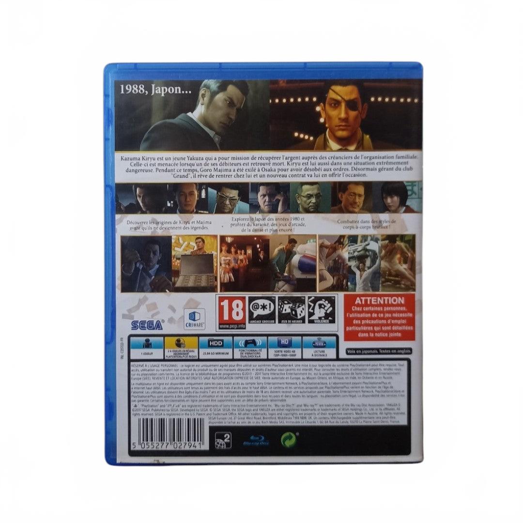 Yakuza 0 Playstation 4 (PS4) Complet en FRA