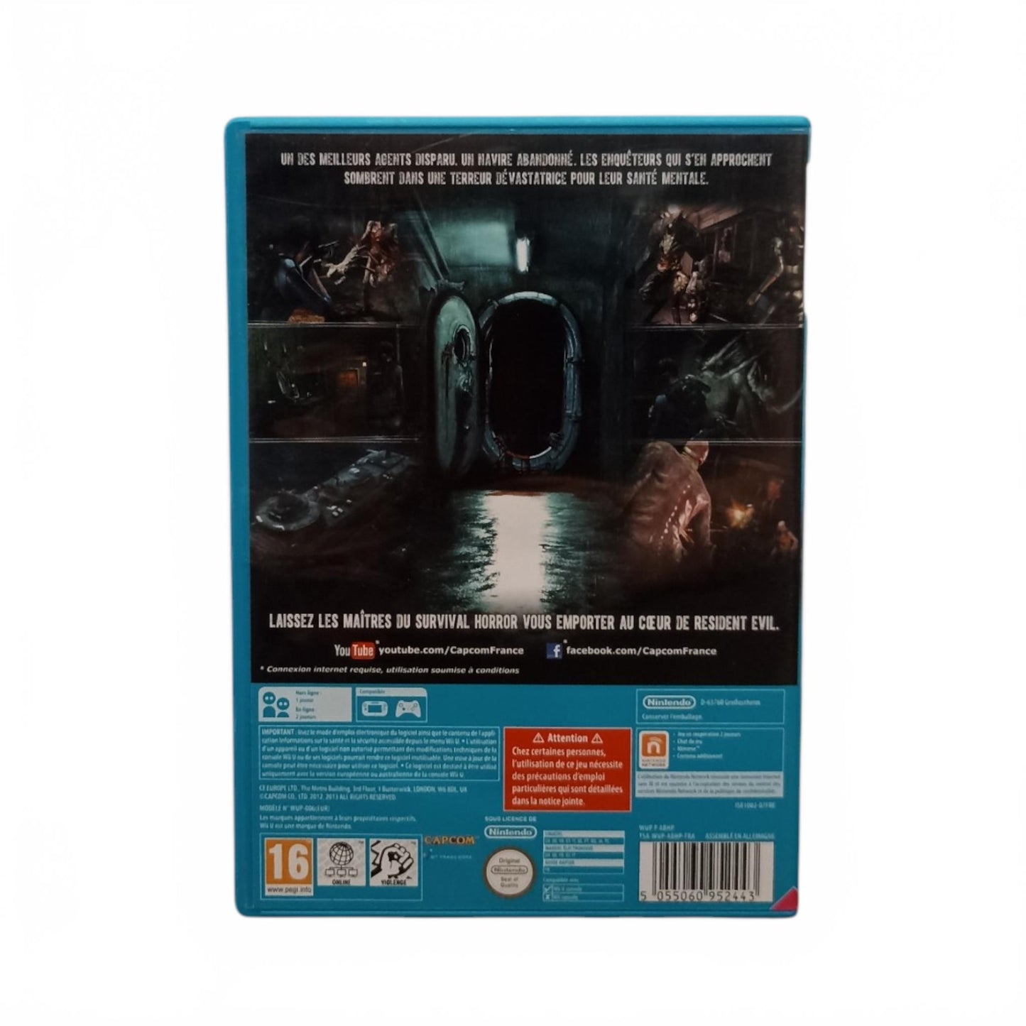 Resident Evil Revelations Nintendo Wii U Complet Version FRA