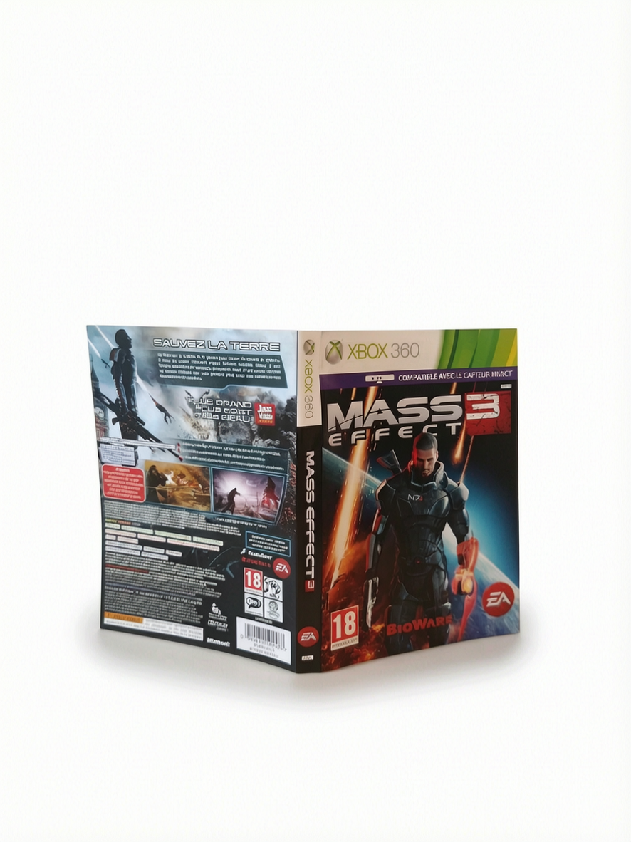 Jaquette seule Mass Effect 3 Xbox 360 seule
