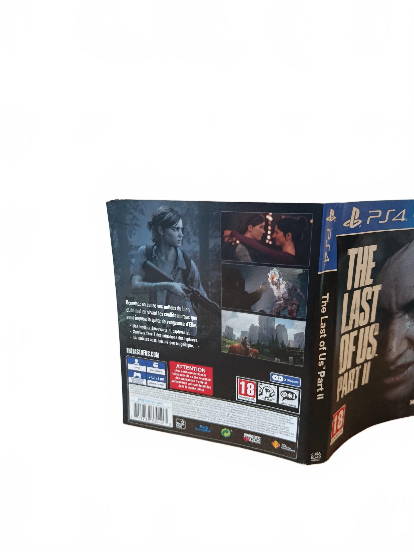 jaquette Seule The Last Of US Part II Playstation 4 (PS4)