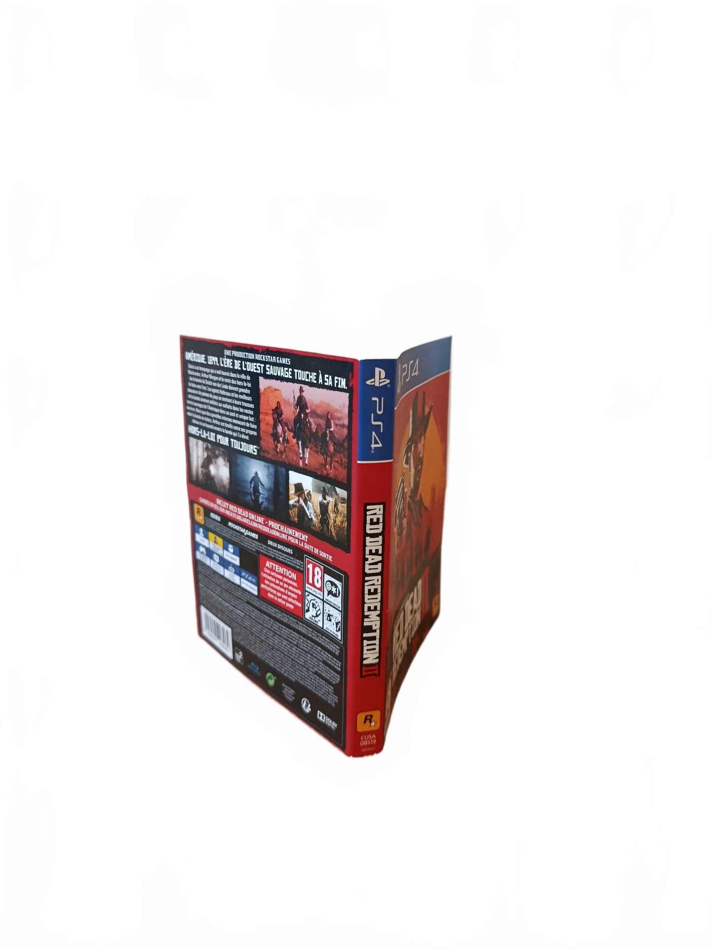 jaquette seule Red Dead Redemption II Playstation 4 (PS4)