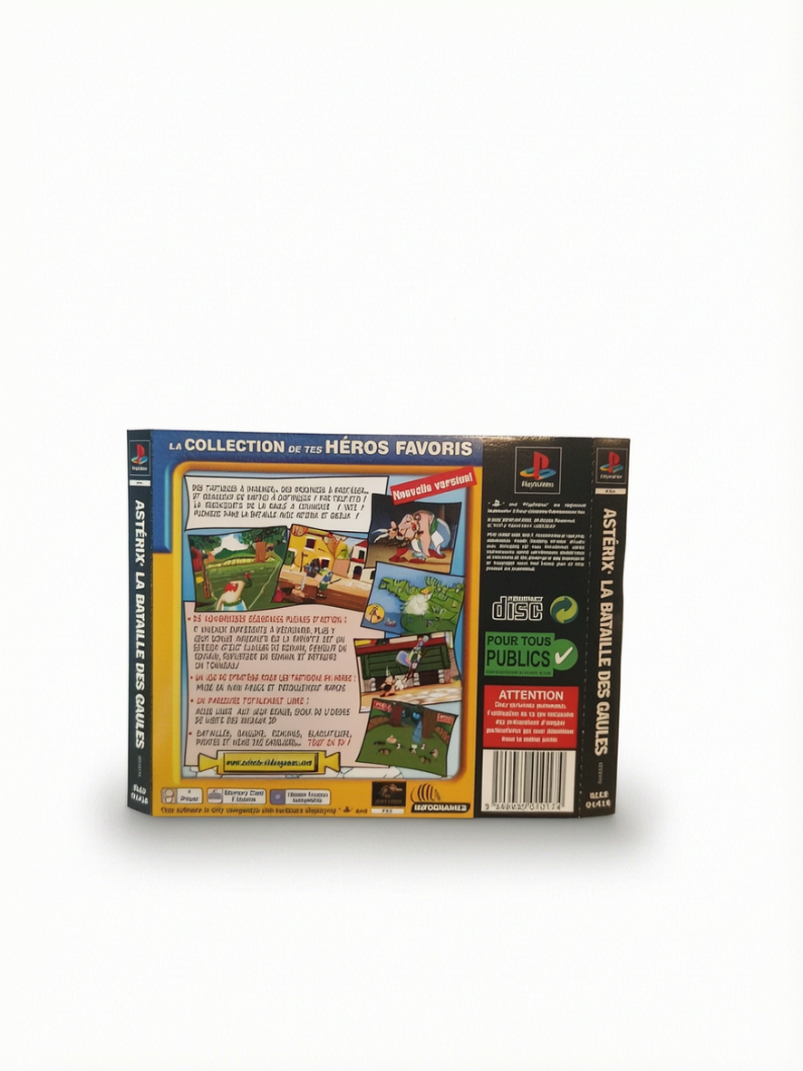 jaquette arrière Astérix La Bataille Des Gaulles Playstation 1 (PS1)