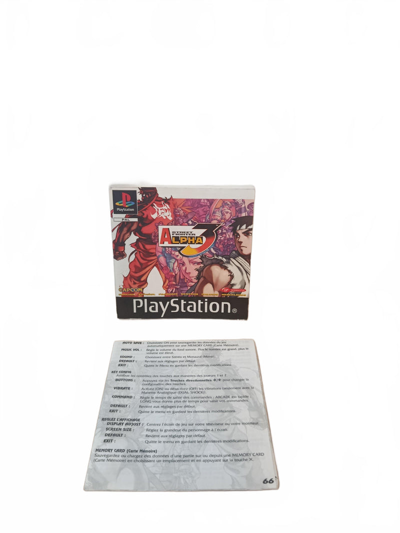 Notice seule Street Fighter Alpha 3 Playstation 1 (PS1)