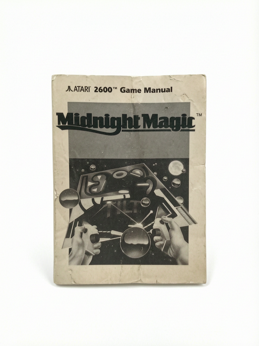 Notice Midnight Magic Atari 2600 Version UK