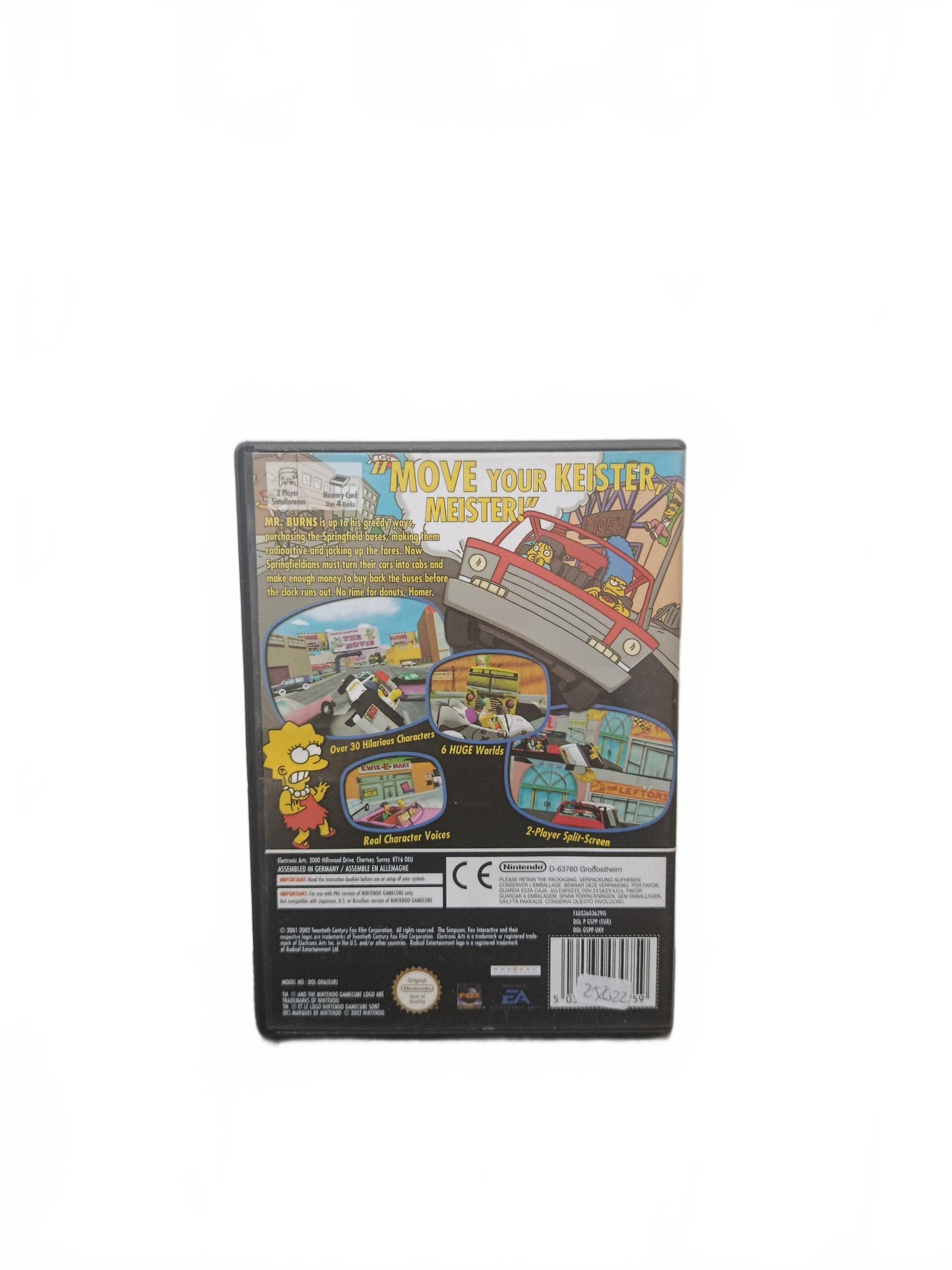 Simpson Road Rage Version NOE nintendo GameCube Complet