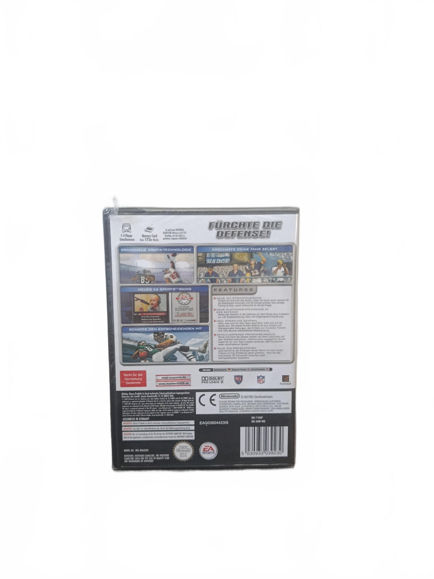 Madden 2005 Version NOE nintendo GameCube Neuf sous blister