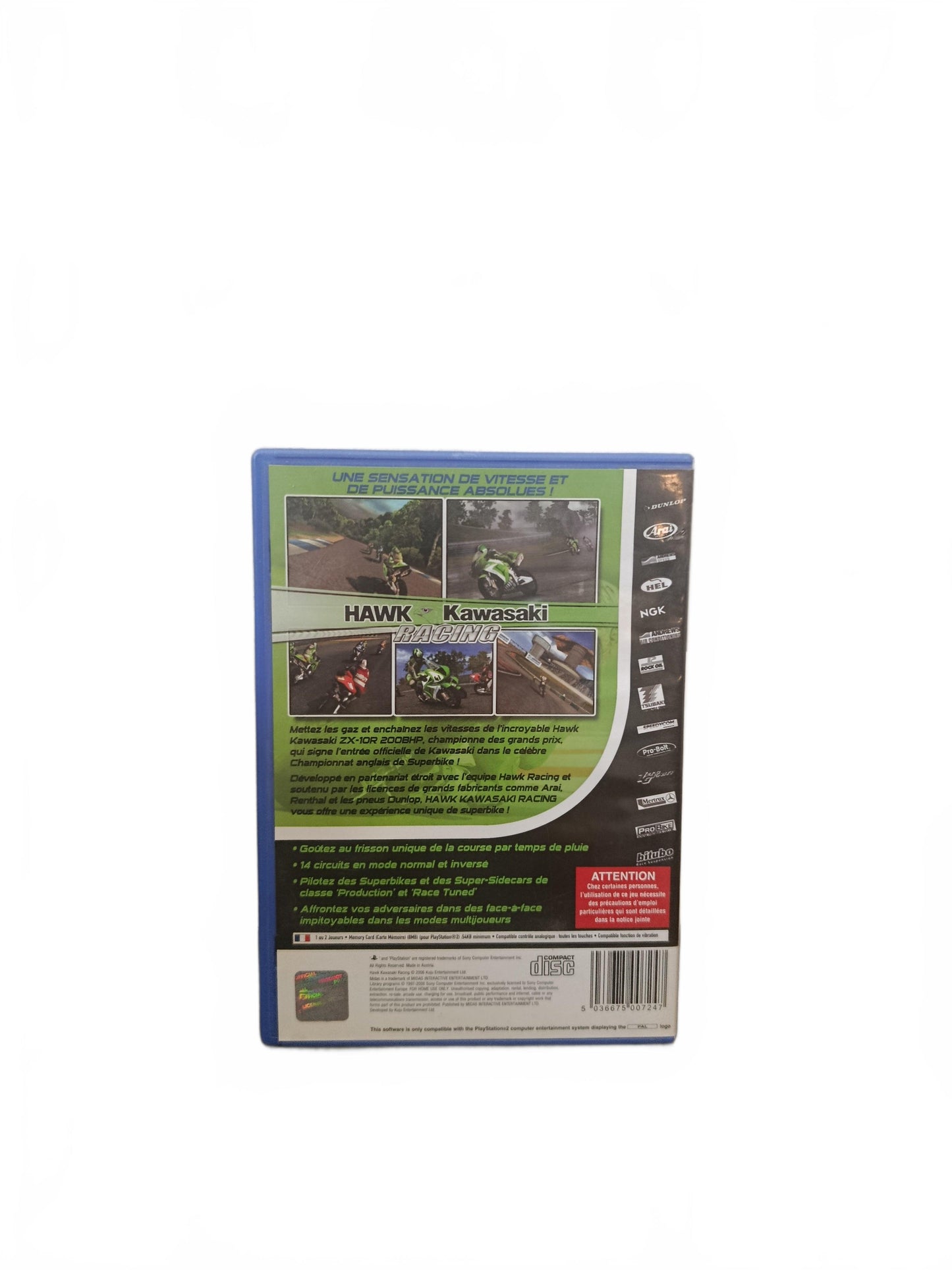 Kawasaki Racing Playstation 2 (PS2)  Complet Version FRA