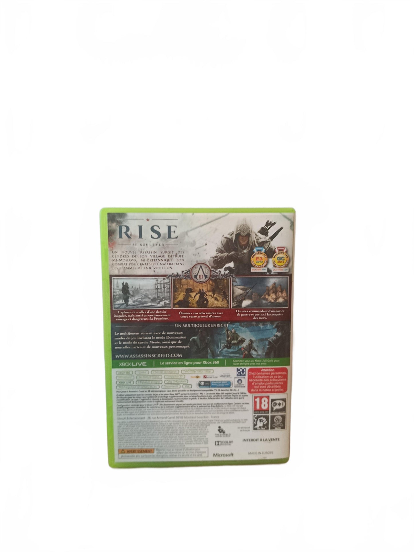 Assassin's Creed III Xbox 360 join Or Die Complet en boite FRA