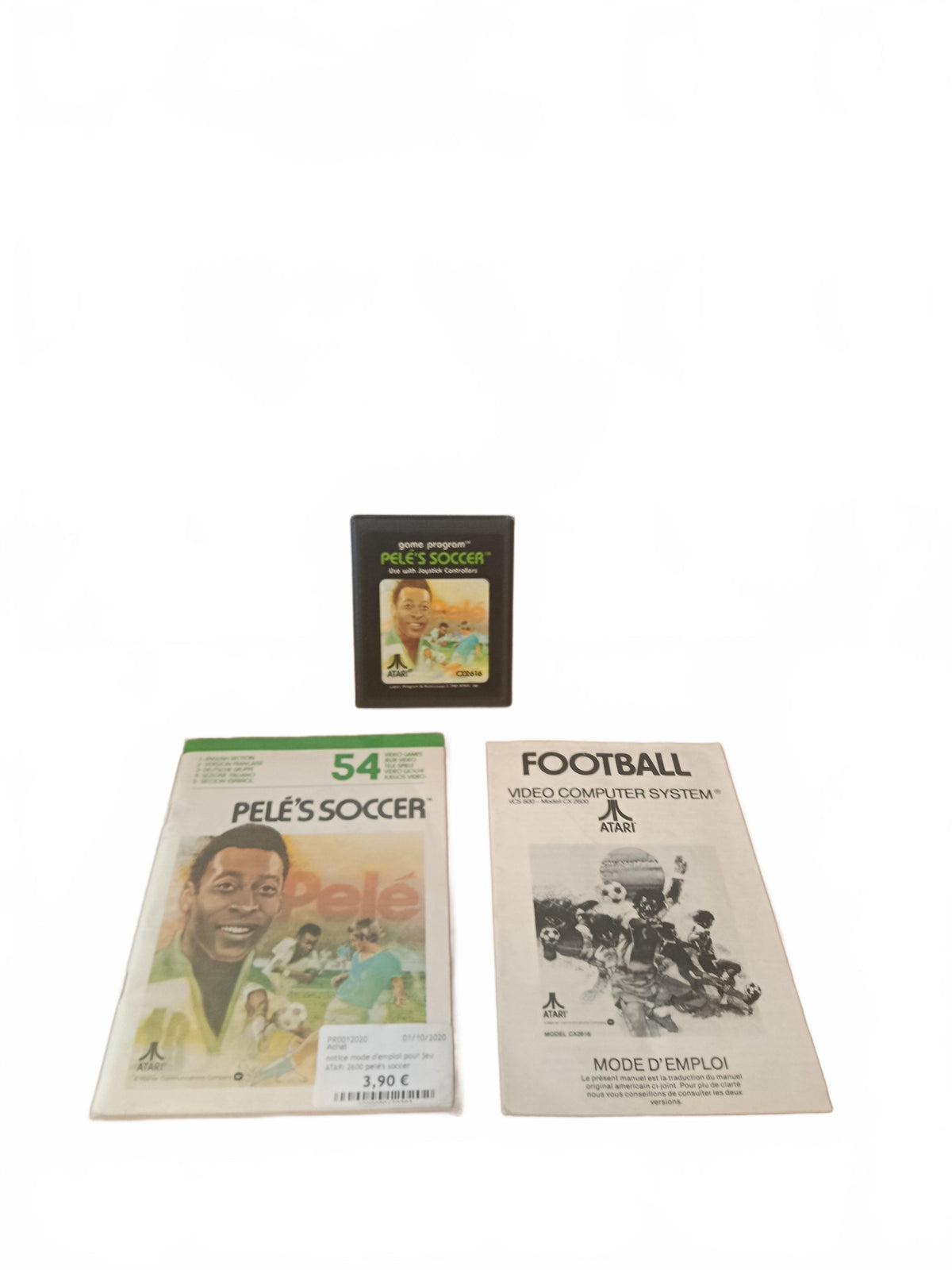 Pele's Soccer Atari 2600 complet en boîte