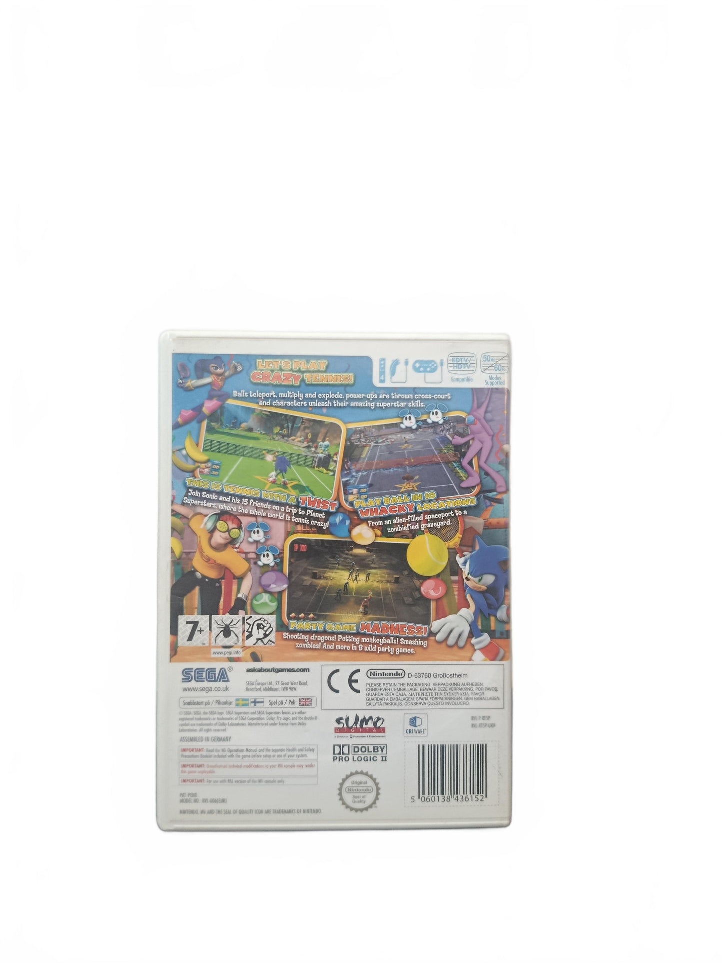 Sonic Sega Superstar Tennis Nintendo Wii Version UK  jouable en français