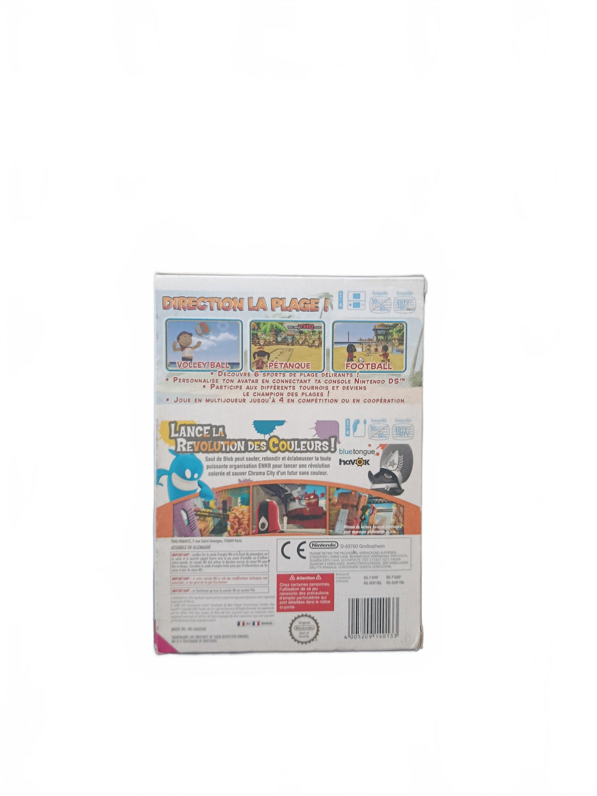 Blob & Big Beach Sports Nintendo Wii Version FRA Complet