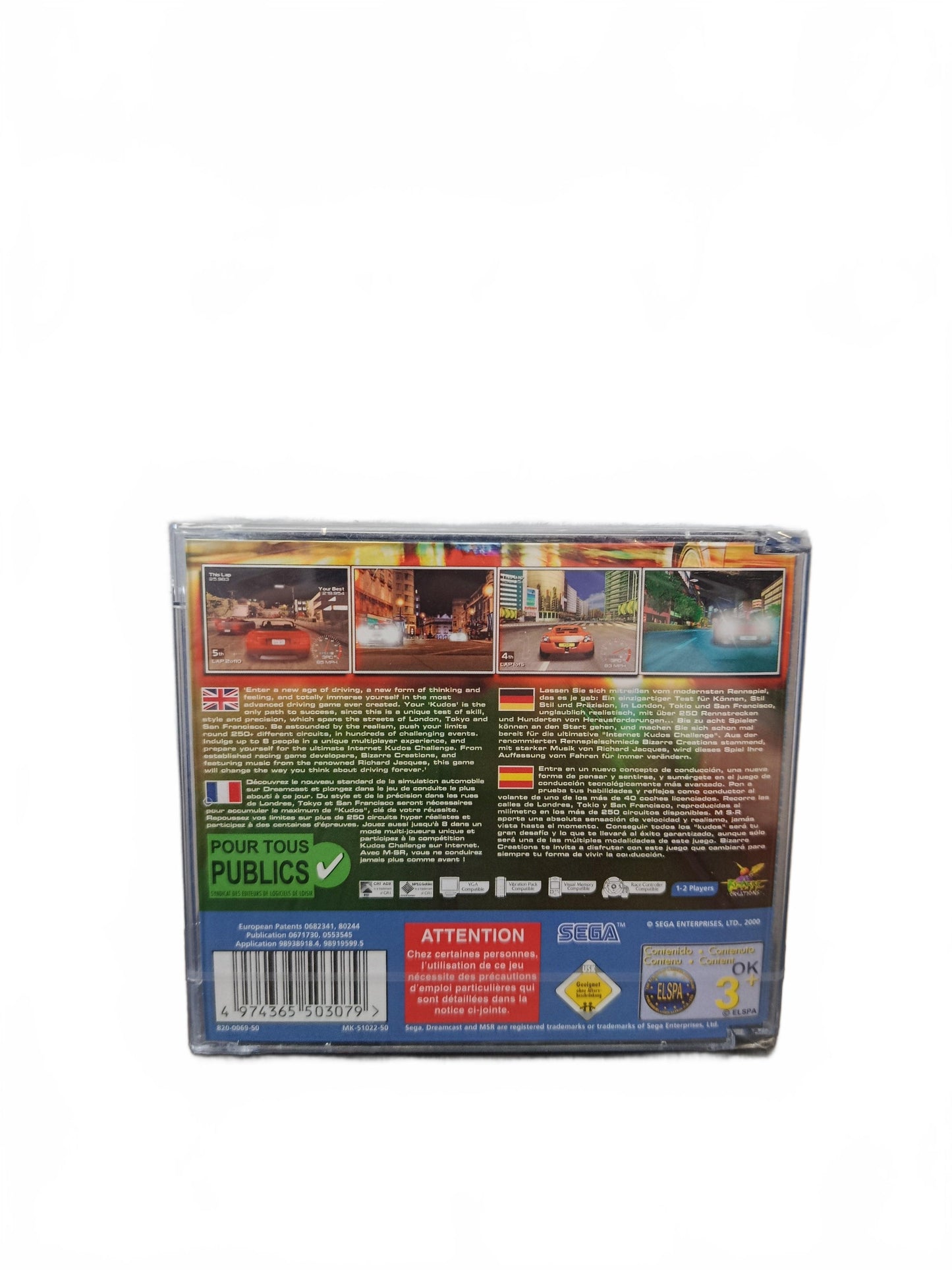 Metropolis Street Racer Dreamcast Neuf sous blister Version FRA