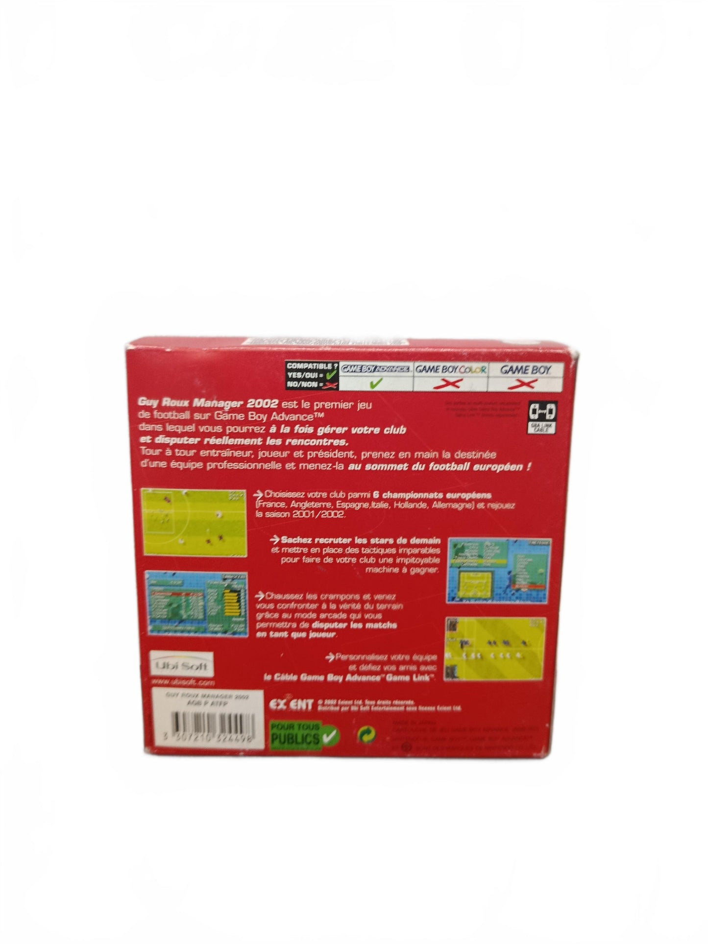 Guy Roux Manager 2002 Game Boy Advance (GBA) Version FRA Complet