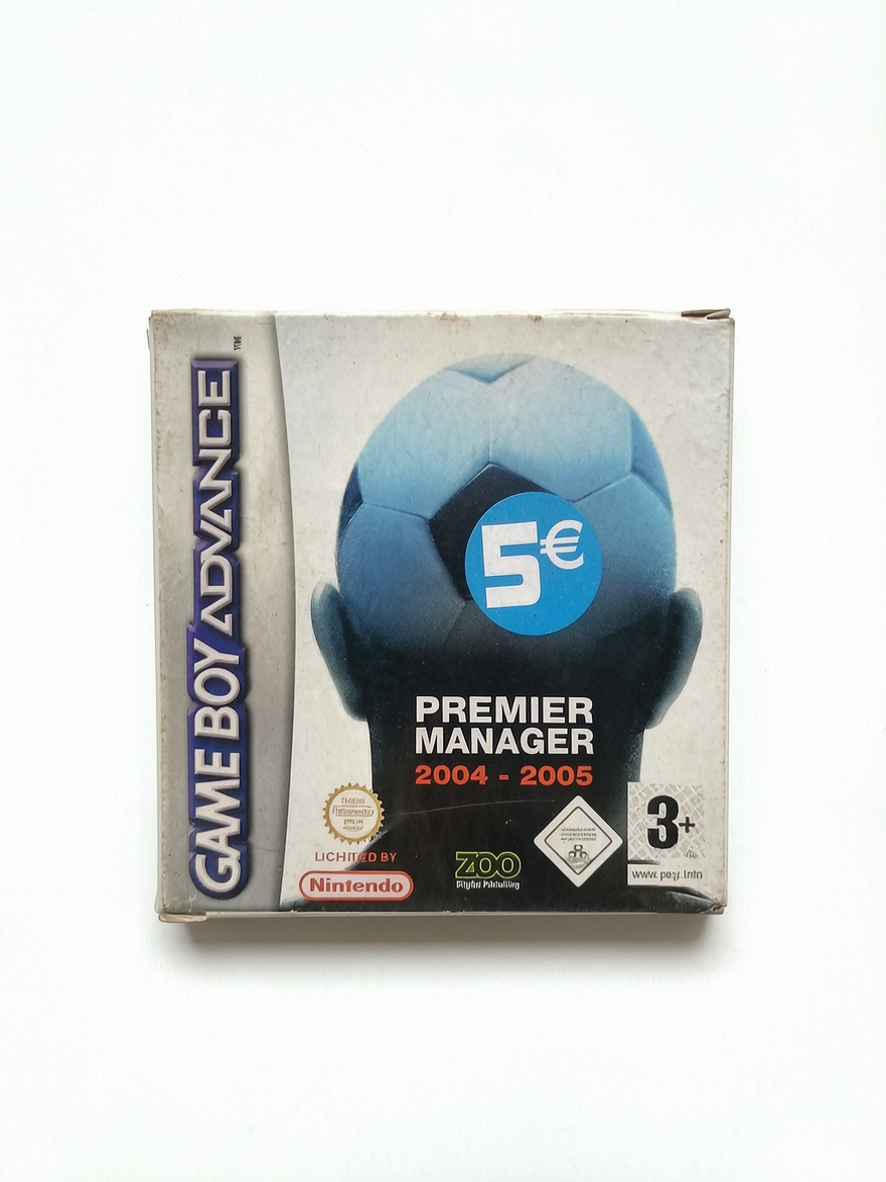 Premier manager 2004-2005 Game Boy Advance (GBA) complet