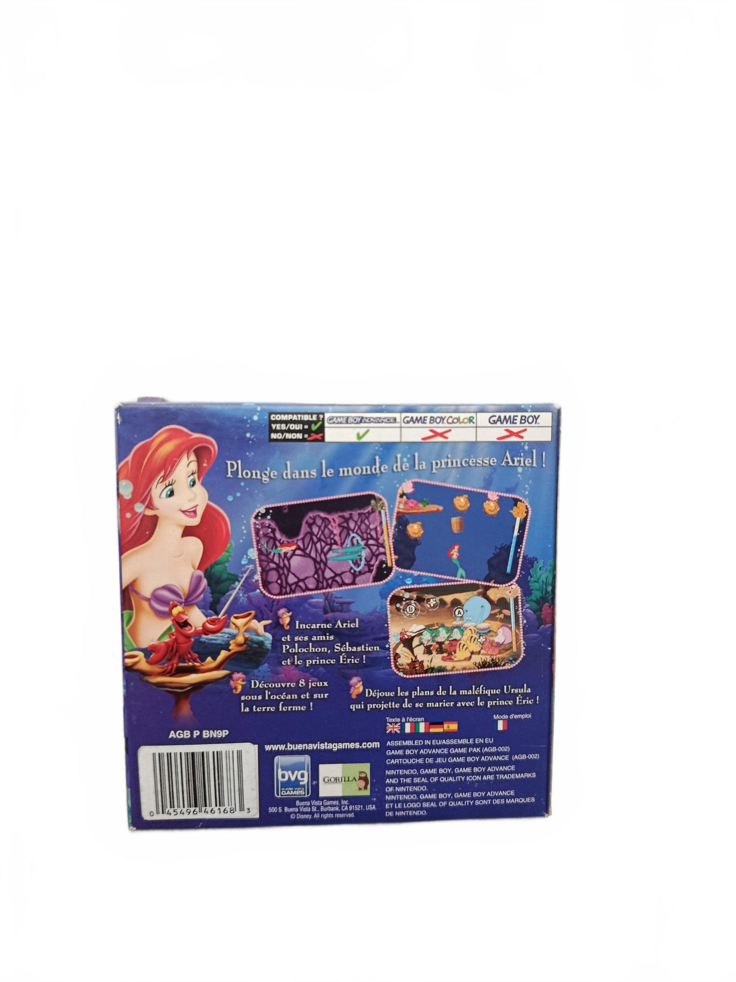 Disney La Petite Sirene Game Boy Advance (GBA) Complet