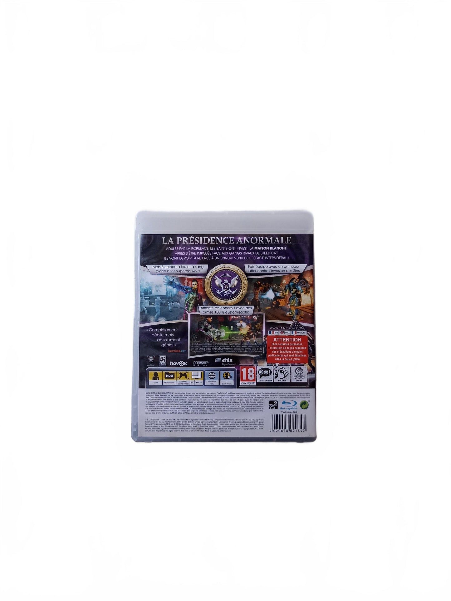 Saints Row IV PS3 PlayStation 3 en Français