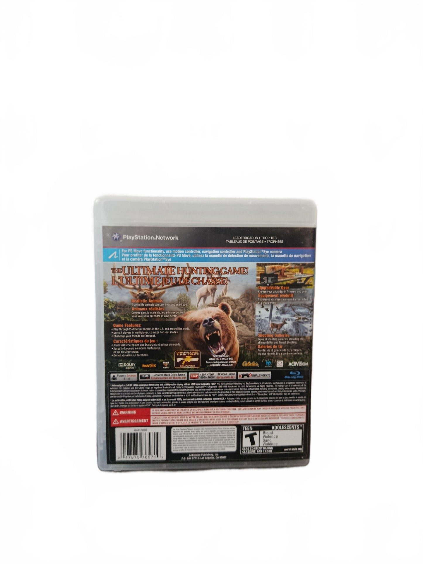 Cabela’s Big Game Hunter 2012 PS3 PlayStation 3 Complet Version USA