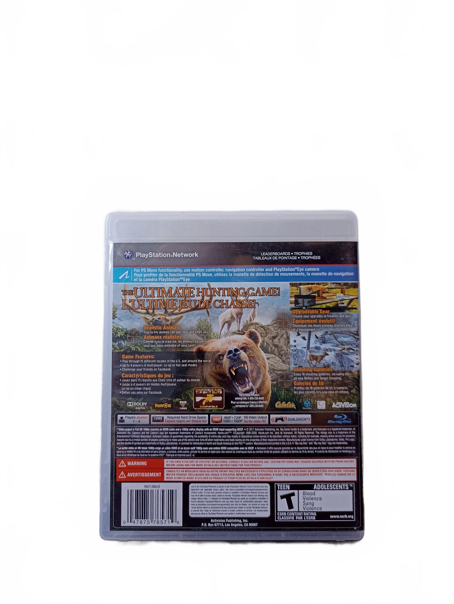 Cabela’s Big Game Hunter 2012 PS3 PlayStation 3 Complet Version USA