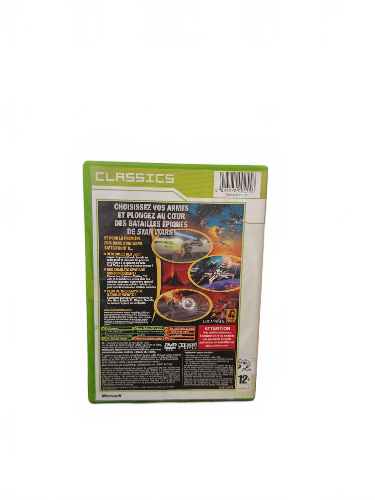 Star Wars Battlefront Classics Xbox Microsoft Xbox Complet en Français