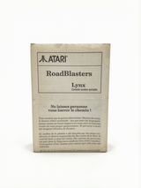 Notice Road Blasters Atari Lynx   Verison FRA