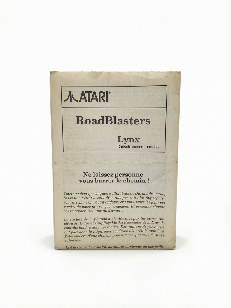 Notice Road Blasters Atari Lynx   Verison FRA