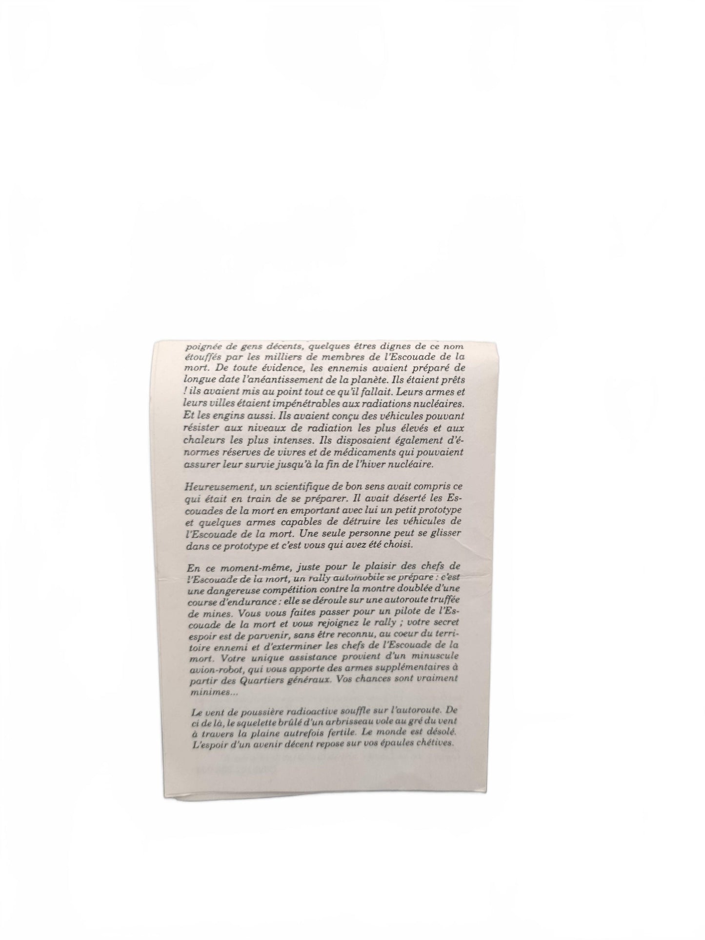 Notice Road Blasters Atari Lynx   Verison FRA