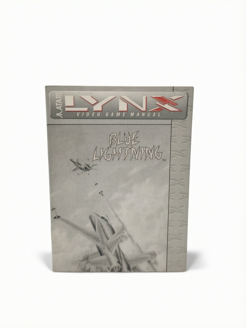Notice Blue Lightning Atari Lynx Version FRA