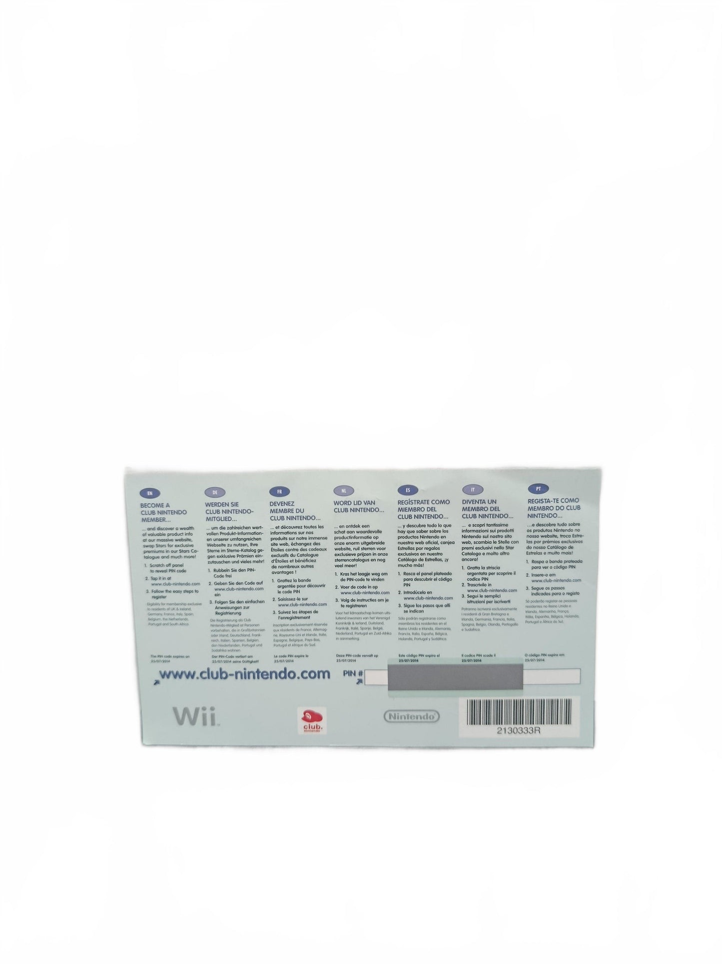 Carte VIP Club Nintendo Kirby’s Epic Yarn Wii Nintendo Wii