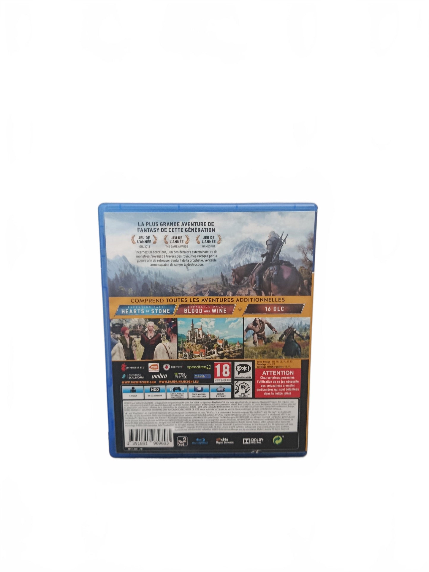 The Witcher 3: Wild Hunt Game of the Year Edition PS4 PlayStation 4 Complet en Français