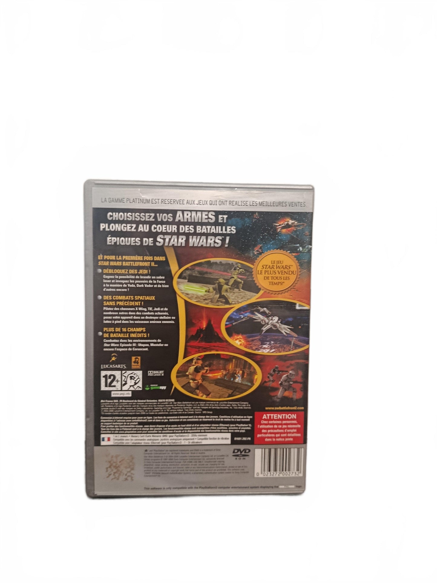 Star Wars Battlefront Platinum PS2 PlayStation 2 Complet en Français