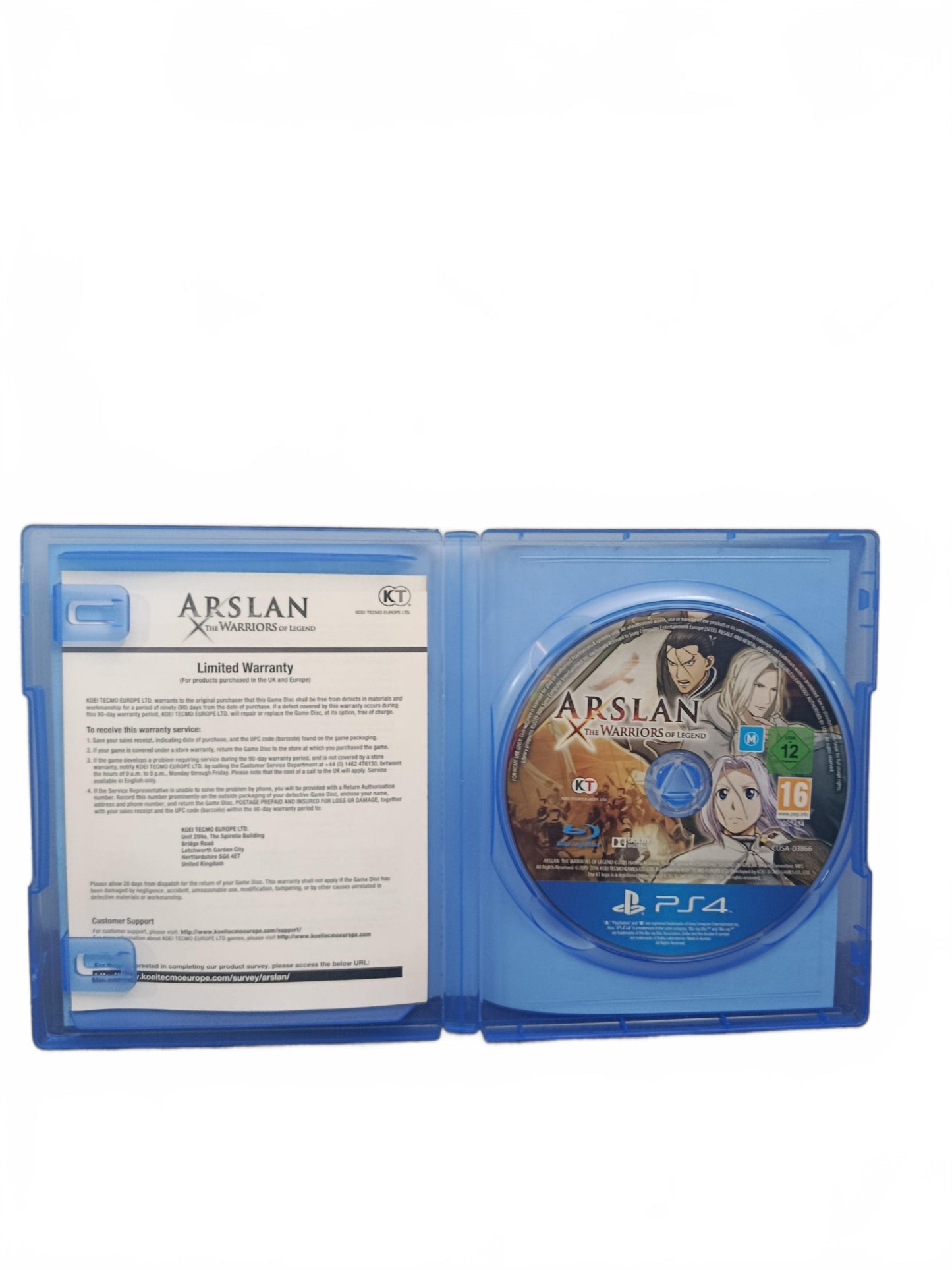 Arslan: The Warriors of Legend PS4 PlayStation 4 Complet