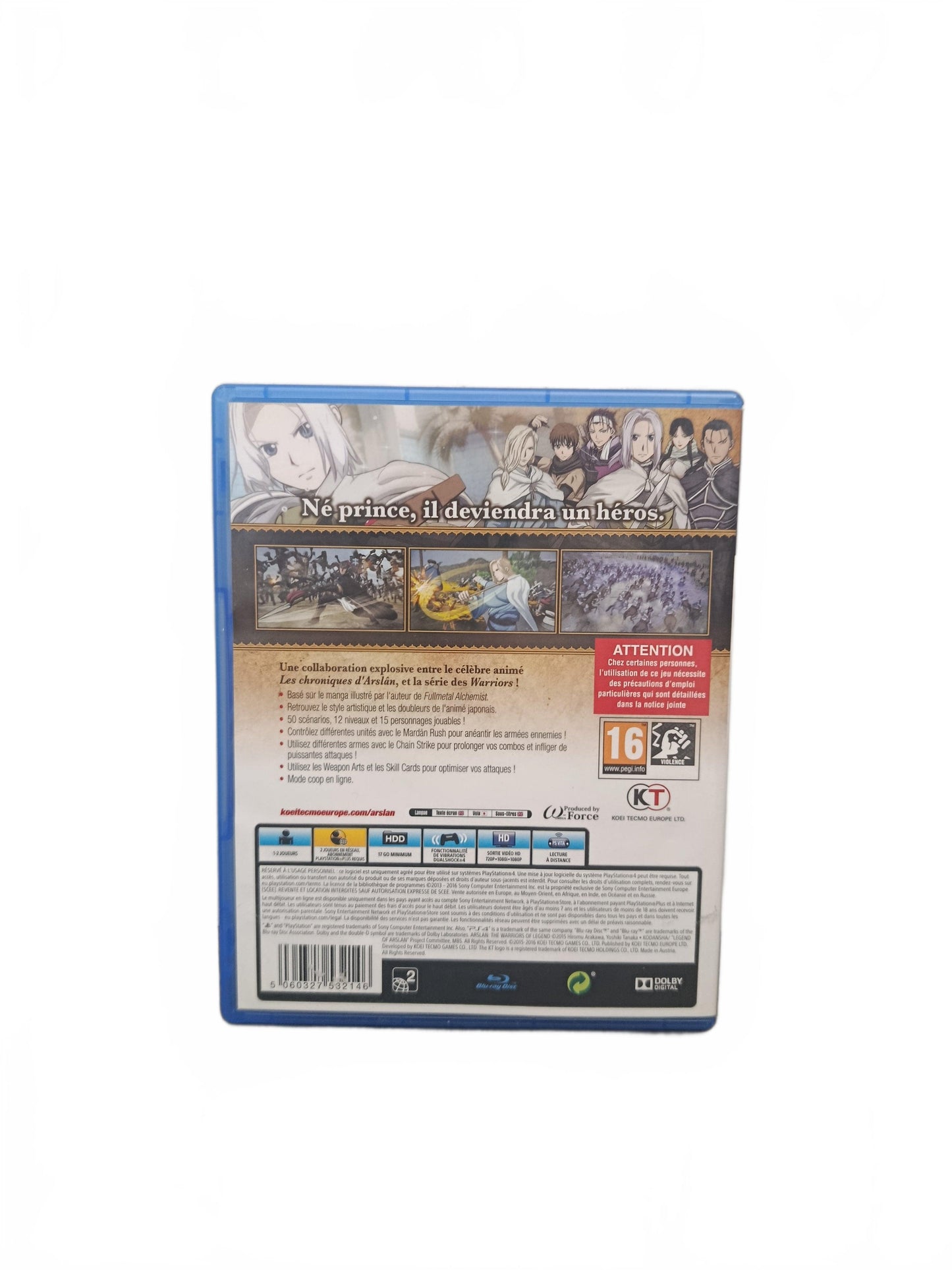 Arslan: The Warriors of Legend PS4 PlayStation 4 Complet