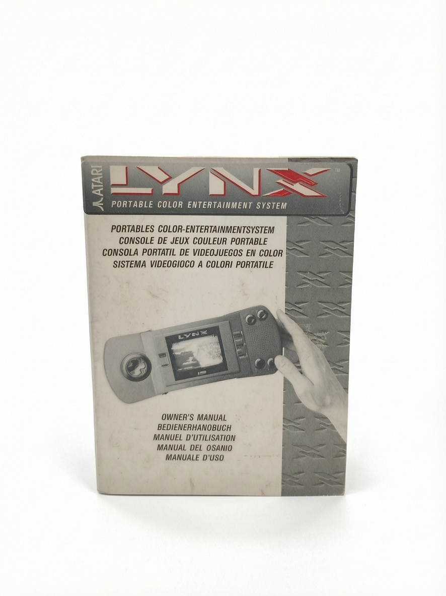 Notice de la console Atari Lynx multilingue